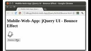 Implement bounce effect using jQuery UI