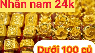 Nhẫn nam vàng 24k dưới 100 triệu #khoithobac #nhẫnnam #nhannamdep #24kgoldn #gold