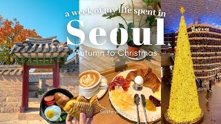 A week of my life in Korea | Autumn to Christmas in Seoul | Visiting cute cafes