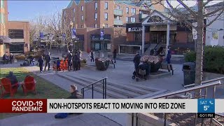 Non-hotspots react to moving into red zone