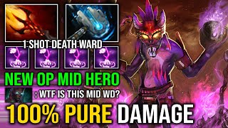 100% CRAZY MID HERO Meteor Hammer 1 Shot Maledict with Max Dagon Witch Doctor Dota 2