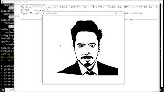 Draw Iron Man Face using 3 line of Python code | How to Draw Ironman with Sketchpy in Python |