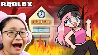 Roblox | Escape School on Fire Obby - This is FINE...