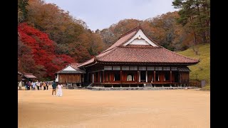 JG8K 岡山 紅葉の閑谷学校(国宝) Okayama,Shizutanigakko in Autimn (National Treasure)