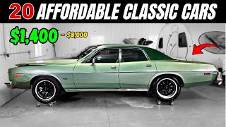 Wallet Friendly: 20 Classic Cars Priced $1,400 to $8,000!