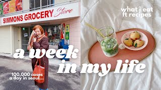 week in my life in seoul 🍵 what i eat in a week, air fryer recipes, grocery shopping | korea vlog