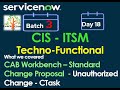 CIS - ITSM Batch 3 | Day 18 |CAB Workbench - Std Change Proposal - Template -  Unauthorized - Task