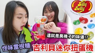 怪味糖扭蛋機 原來就是臭襪子的味道啊!?吉利貝迷你扭蛋機 哈利波特怪味豆/雷根糖吃貨們 挑戰吃怪味雷根糖/Jelly Belly 人氣網購美食開箱 Sunny Yummy的大姐姐開箱