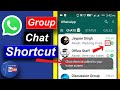 How to add favorite whatsapp chats shortcut on home screen in mobile