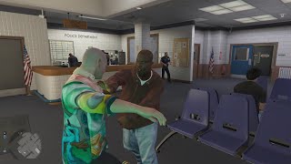 GTA 5 PC Michael Gets Busted At The Police Station For \