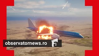 ANIMAŢIE. Care ar fi cauza accidentului aviatic din Kazahstan. 40 de oameni au murit