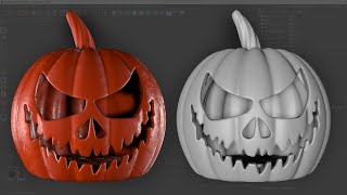 Volume Modeliing | Carved Pumpkin | Cinema 4D Modeling Tutorial