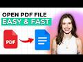 How to Open PDF File in Google Docs [2026 Full Guide]