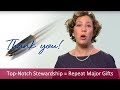 Top-Notch Stewardship = Repeat Major Gifts | Major Gifts Challenge