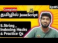 🚀 EP 5: MASTER JavaScript Strings! 💥 Indexing Hacks & Practice Qs (2025 Guide 🔥) #javascript