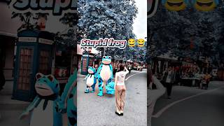 Smile Funny video 😂😂😂 The girl fooled the frog #shorts #funny #girlpower #tiktok