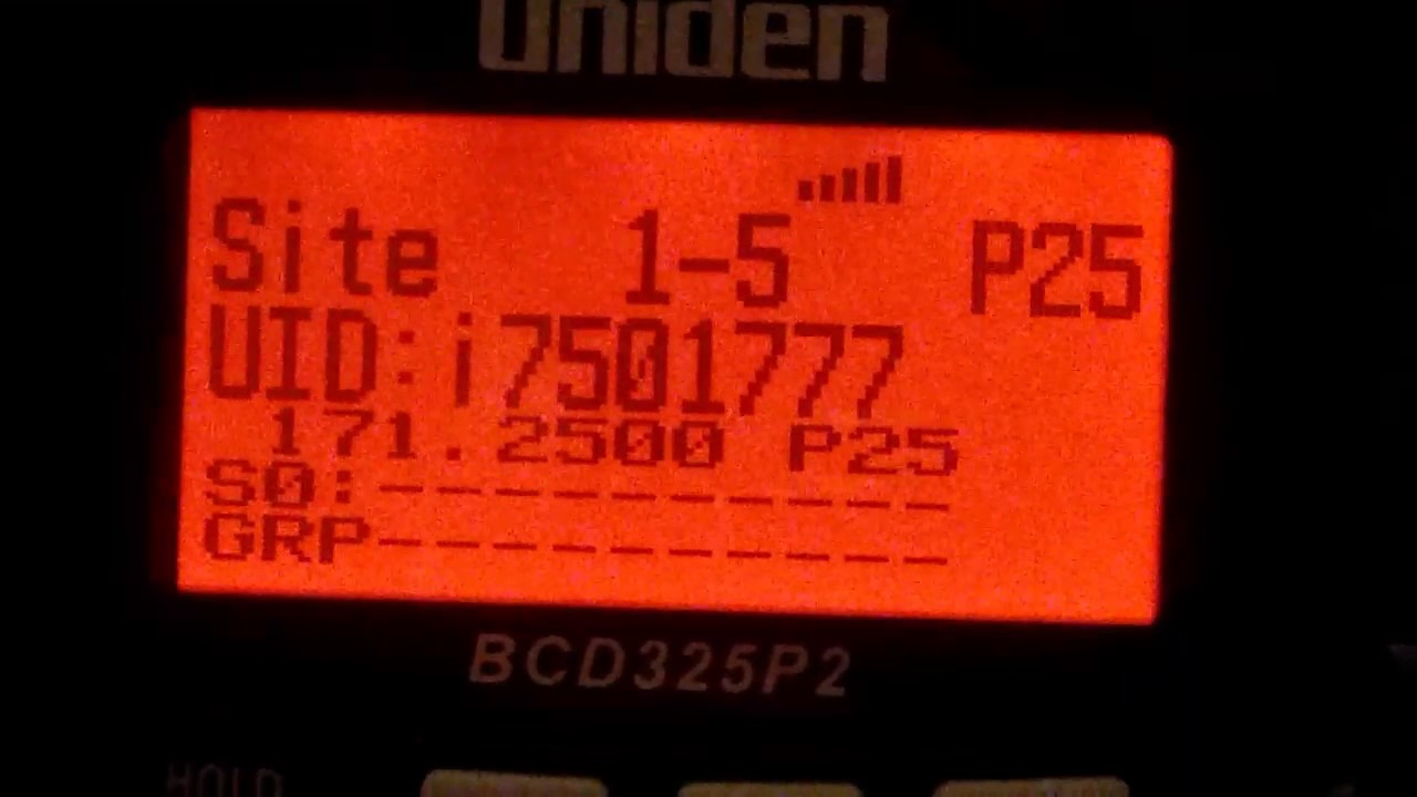 Apco P25 On Uniden Bcd325p2 Youtube