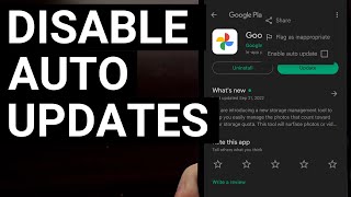 How to Disable Automatic App Updates from the Google Play Store