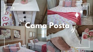 Cama posta linda|Usando o que tem em casa.