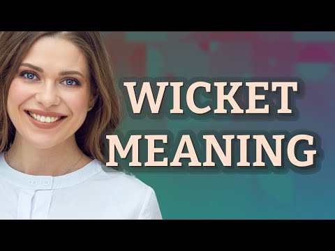 What does wicket mean?