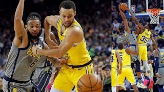 Durant Stuffs Turner's Dunk! Warriors Dominate Pacers! 2018-19 NBA Season