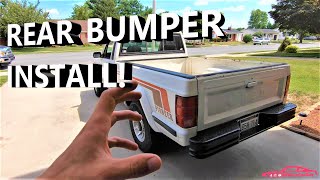 New Rear Bumper Install 1988 Jeep Comanche! Westin FEY 63000 Model