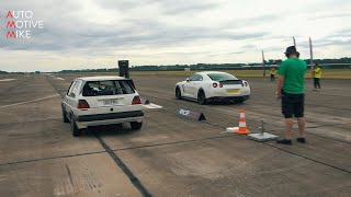 950HP VW Golf Mk2 VR6 Turbo vs 600HP Nissan GT-R