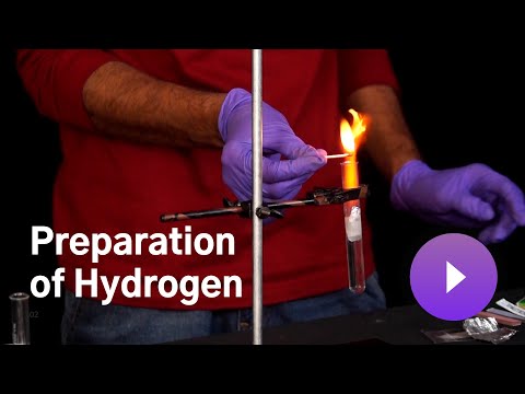 Which acid is not preferred to prepare hydrogen gas in the laboratory?