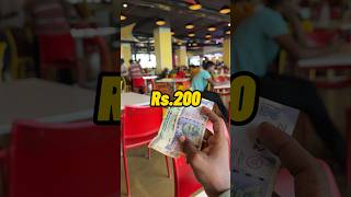 Food with Rs.200 in Mall | VR Mall | Chennai | #foodie #food #vlog  😳🤯💥