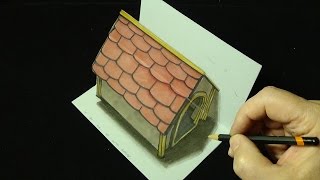 3D Art Drawing Simple Dog House - New Viewpoint