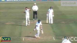 India cricket star Cheteshwar Pujara given out for 'handling the ball'