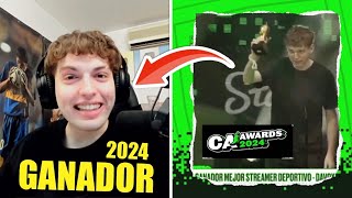 DAVOO XENEIZE GANADOR STREAMER DEPORTIVO DEL AÑO Y ASÍ REACCIONA 🏆🔥