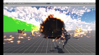 Unity3D - Grenade explication test - 01