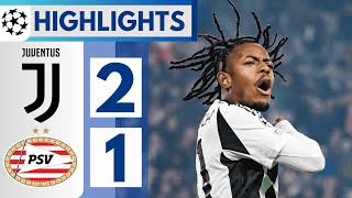 ⚪ Juventus vs PSV (2-1) Extended HIGHLIGHTS || UEFA Champions League 24/25!