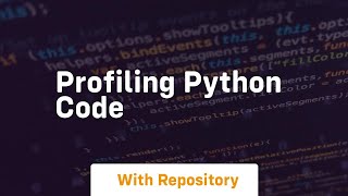profiling python code