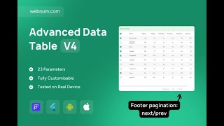FlutterFlow Advanced Data Table 🚀 Pagination + Row Selection 📊 #flutterflow #datatable #pagination