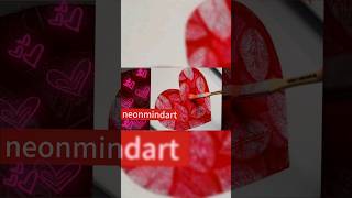 Heart painting ideas / Botanicalart / Acrylic painting ideas/ leaf painting/viral shorts