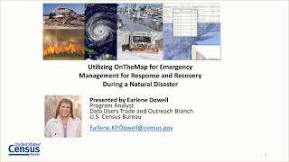 Utilizing OnTheMap for Emergency Management for Response and Recovery During a Natural Disaster