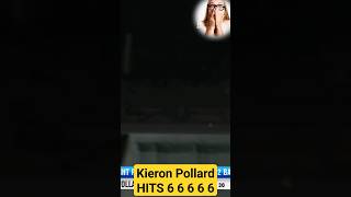 Kieron Pollard HITS Four Sixes in an Over!! #shorts #viral