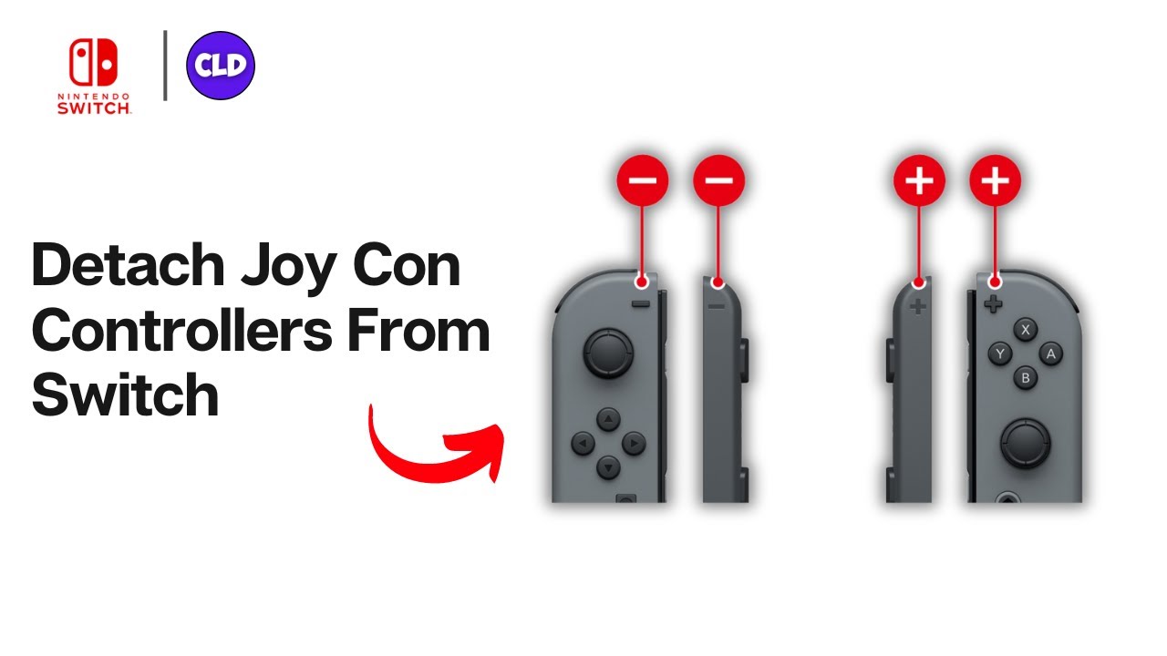 How To Detach Joy Con Controllers From Nintendo Switch 2024 - Full ...