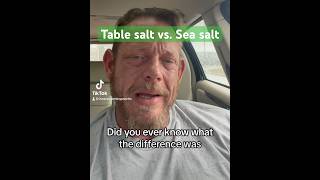 Table salt vs. Sea salt 🧂 What’s the difference? #salt #sodium #fyp