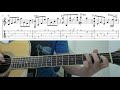 月亮代表我的心 (鄧麗君) 指彈吉他谱 - Easy Fingerstyle Guitar Playthrough Tutorial Lesson With Tab