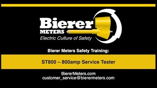 ST800 – 800amp Service Tester: Bierer Meters Tool Training #bierermeters #lineman #st800