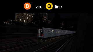 B Via Q Line Trip | PTA 5th Ave/ Callaghan Lines Roblox