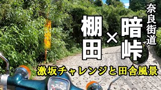 【HONDAスーパーカブ90】激坂暗峠にチャレンジと西原の棚田風景を満喫。