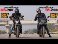 RS200 BS7 with 39 Teeth Sprocket vs NS200 BS7 Drag Race, Unexpected Results