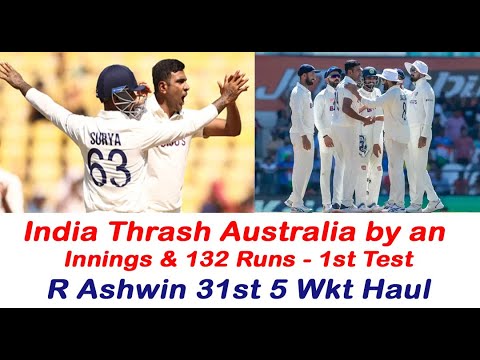 India Thrash Australia By An Innings & 132 Runs - இந்தியா அபார வெற்றி ...