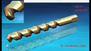 advance drill bit  3d  modeling in ug nx,