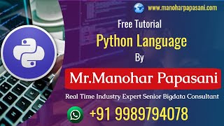 33.Python Setters and Getters|Super() method|ManoharPapasani|manoharpapasani.com