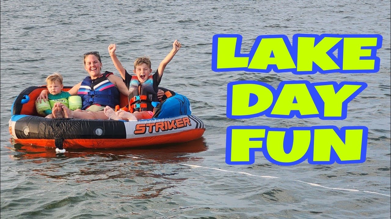 Lake Day Fun First Boat Ride For The Kids Youtube